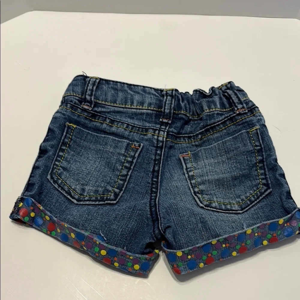 Piper Blue Embroidered Denim Shorts